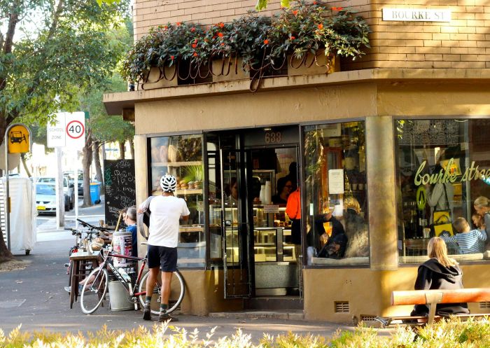 Street view of Bourke Street Bakery, Surry Hills