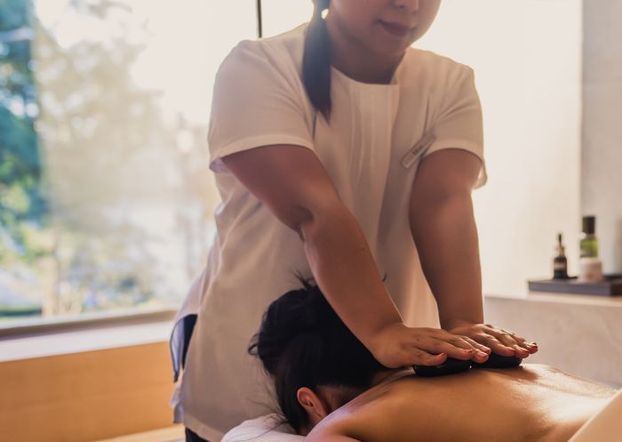 Credit: Park Hyatt Sydney Hot stone massage at Park Hyatt, Sydney