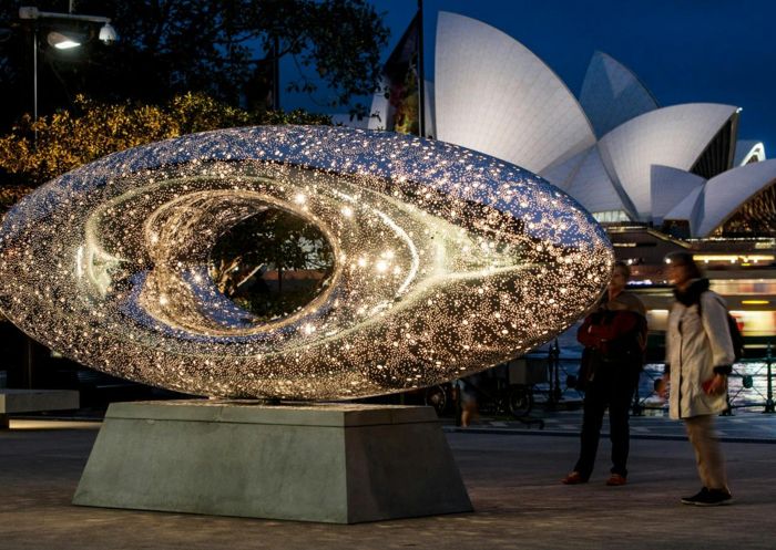 Museum of Contemporary Art, Circular Quay - Credit: Ken Leanfore Lindy Lee's sculpture on the MCA forecourt, Circular Quay