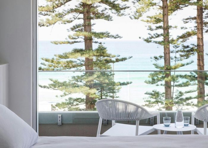 Manly Pacific, Manly - Credit: Trustee of the Manly Pacific Unit Trust View of pines from the room of the balcony, Manly