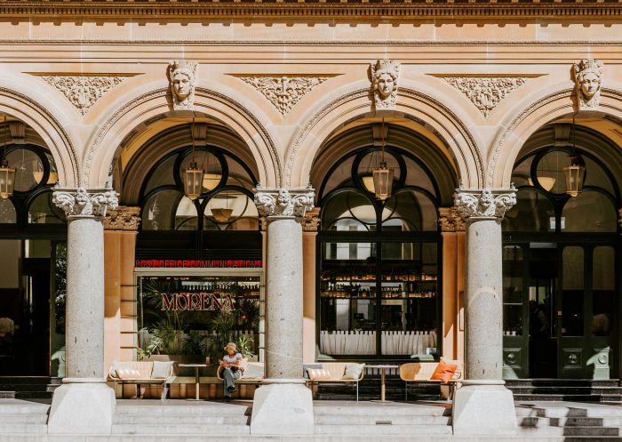 Morena Sydney, Martin Place - Credit: Arianna Leggerio/Renascence Gippsland Facade of historic sandstone GPO building at Morena Sydney, Martin Place