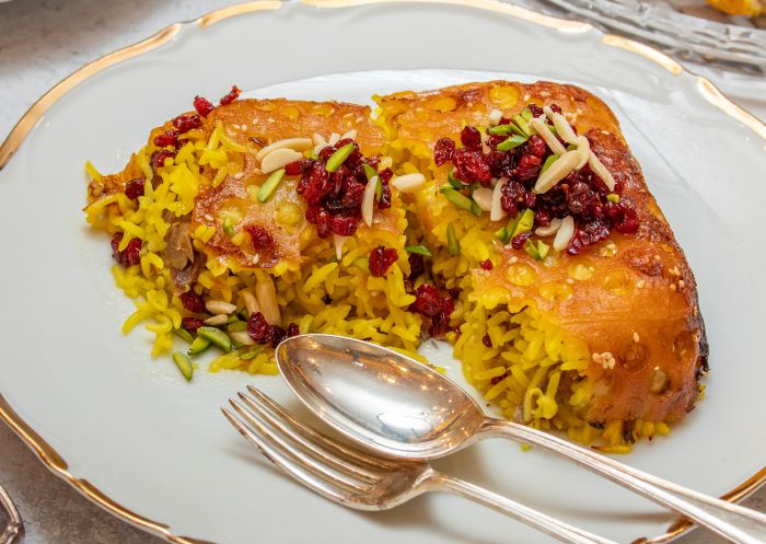 Tida Persian Food , Willoughby - Credit: Tida Persian Food Koresh Ghorne Sapzi Pilaf at Tida Persian Food, Willoughby