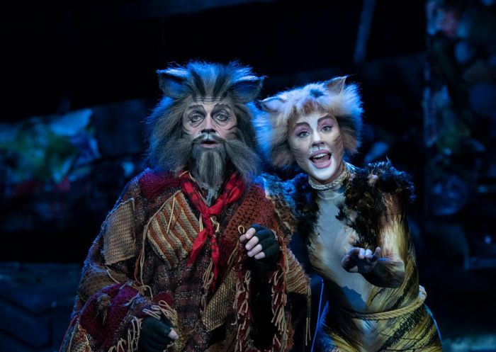 Performers on stage in  Cats the Musical, Theatre Royal Sydney