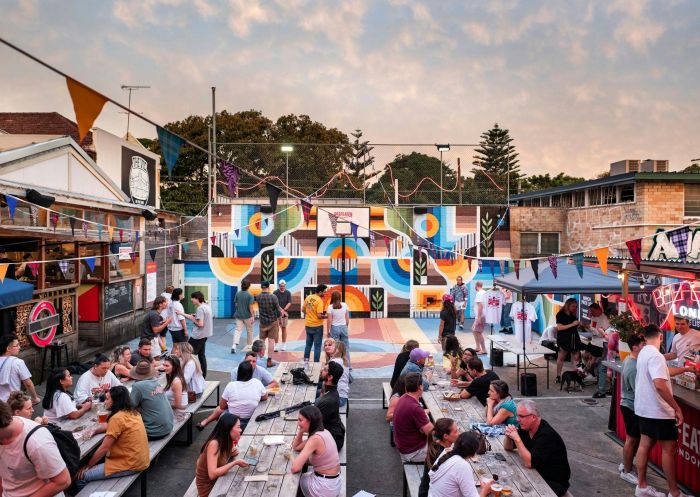 Vic on the Park, Marrickville Groups enjoying outdoor dining at Vic on the Park in Marrickville