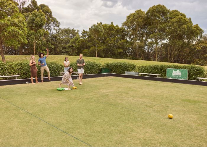 The Greens, North Sydney Group of people bowling outdoors at The Greens in North Sydney