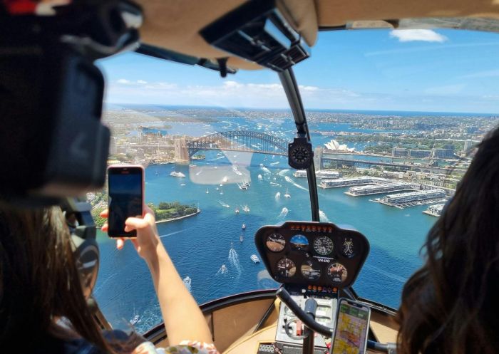 Over Sydney Harbour with Rotor One - Sydney Helicopter Rides - Credit: Rotor One - Sydney Helicopter Rides