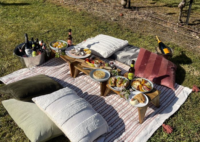 Orchard picnic setup with Bilpin Cider Co - Credit: Bilpin Cider Co