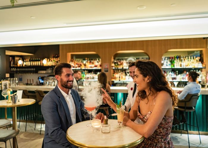 Couple enjoying drinks, Maybe Sammy, The Rocks