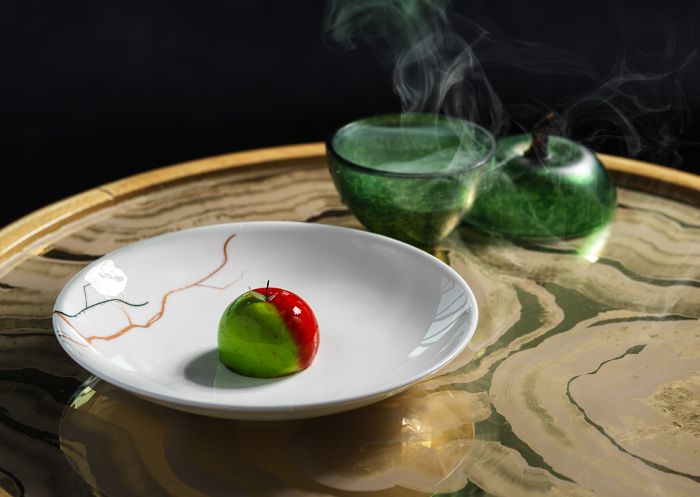 Oncore by Clare Smyth, Barangaroo - Credit: Oncore by Clare Smyth Core Apple dessert, Oncore by Clare Smyth, Barangaroo - Credit: Oncore by Clare Smyth