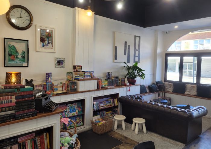 Inside lounge and books, The Book Station, Caringbah - Credit: The Book Station