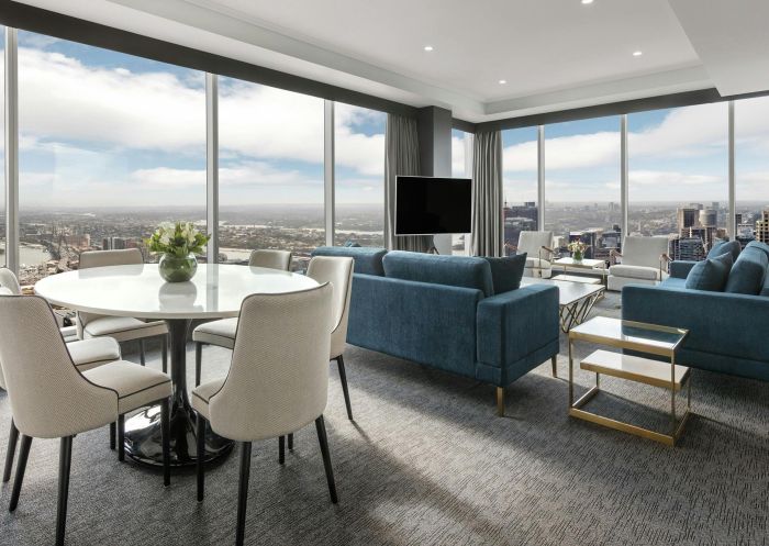 Meriton Suites World Tower, Sydney - Credit: Meriton Suites World Tower Interiors with view of city, Meriton Suites World Tower, Sydney - Credit: Meriton Suites World Tower