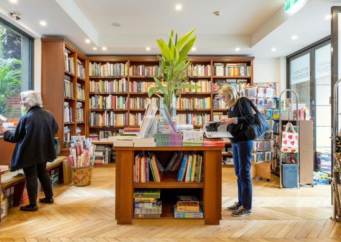 Potts Point Bookshop interior, Books piled up on display, Potts Point Bookshop, Elizabeth Bay - Credit: Aimee Crouch