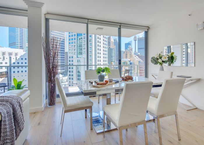 Zara Tower, Sydney CBD - Credit: Huw Lambert Table with cheese board, Zara Tower, Sydney CBD - Credit: Huw Lambert