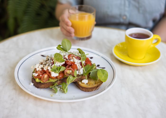 Avocado on toast with tomato, 4 Doors Down, The Rocks - Credit: Anna Kucera