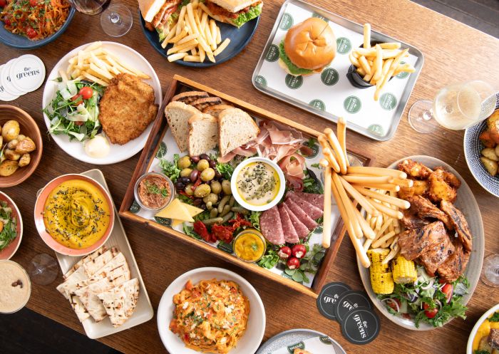 Table of food, The Greens North Sydney