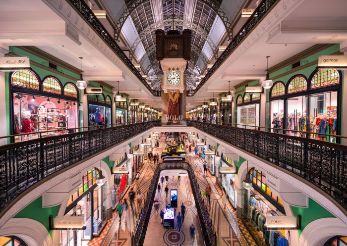 Four levels of shopping, Queen Victoria Building, Sydney