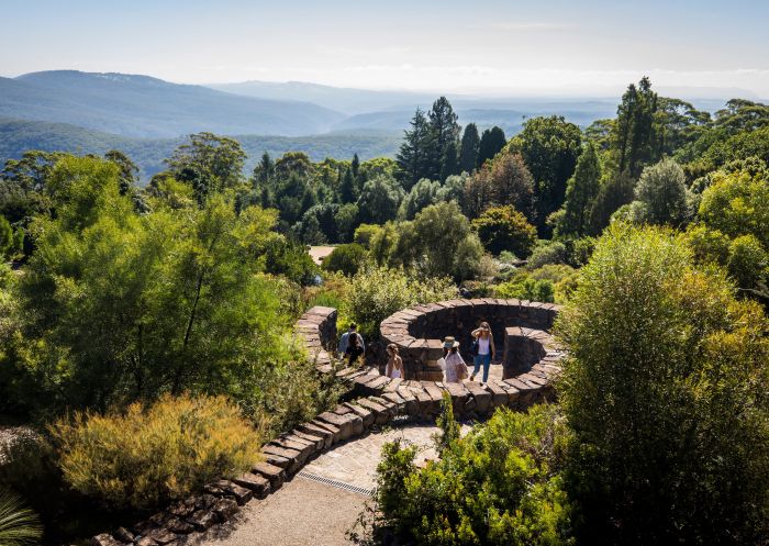 Das malerische Gelände, Blue Mountains Botanic Garden, Mount Tomah