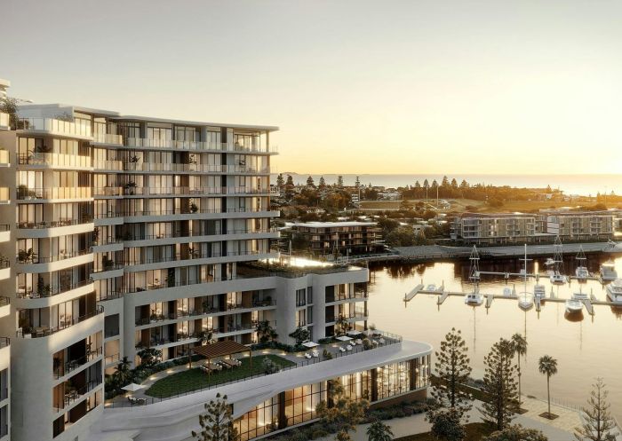 Outside of building with sunset, Crowne Plaza Shell Cove Marina, Shell Cove - Credit: Crowne Plaza Shell Cove Marina