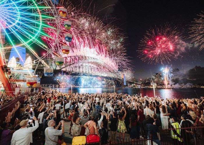 Fireworks display, New years Eve, Luna Park Sydney, Milsons Point - Credit: Luna Park Sydney