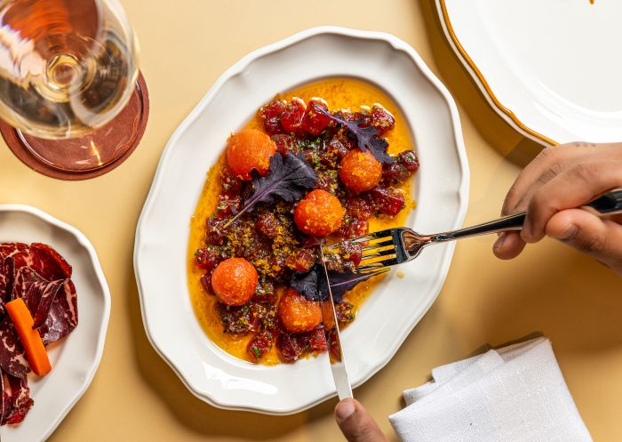 Antipasti Tuna Crudo, Rovollo, Sydney - Credit: Nshot Creative