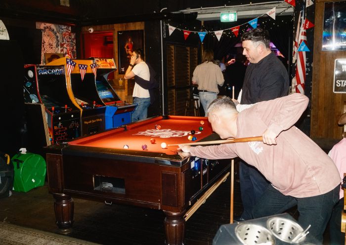 Playing pool, Surly's American Tavern, Surry Hills - Credit: Yeah Rad