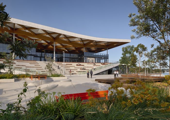 Garden view of outside, Sydney Fish Market, Pymont - Credit: Tom Roe