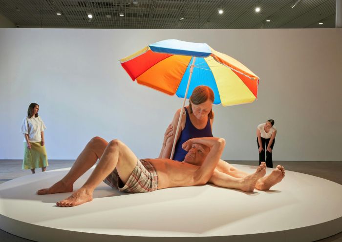 Installation view of the Ron Mueck: Encounter Exhibition, Art Gallery NSW, Sydney - Credit: Anna Kucera | Art Gallery of New South Wales