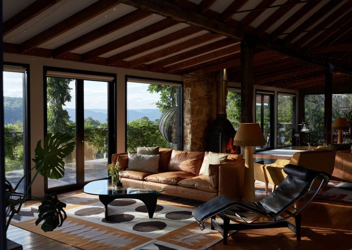  Interior of lounge in accommodation, Logan Brae Retreats, Kanimbla - Credit: Logan Brae Retreats