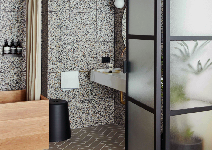  Interior of bathroom, Paramount House Hotel, Surry Hills - Credit: Tom Ross