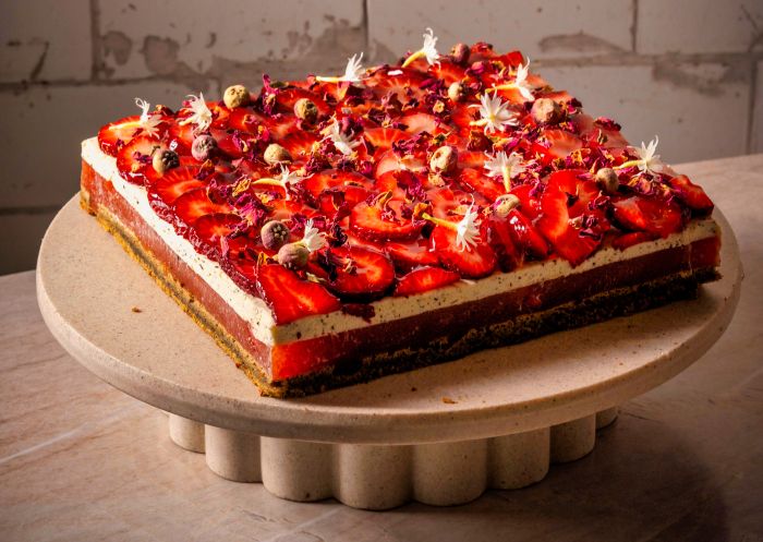 Strawberry Watermelon Cake, Hearthe, Stanmore - Credit: Chris Pearce | Molotov Creative
