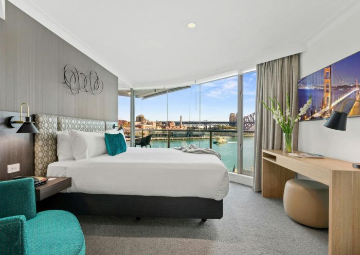 풀먼 키 그랜드 시드니 하버, 서큘러 키(Circular Quay) 객실에서 바라본 항구 전망