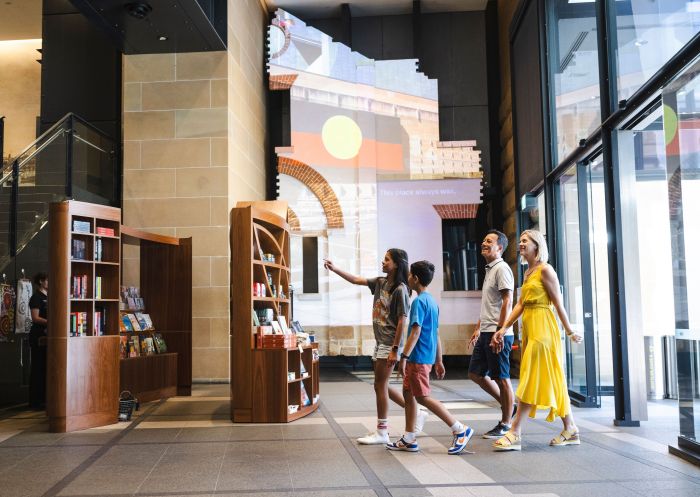 Family visiting, Australian Museum, Sydney