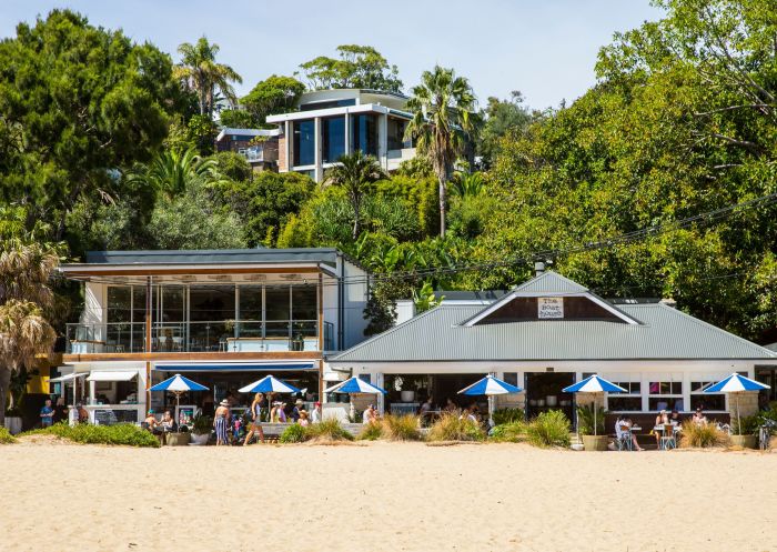 Exterior view from sand, The Boathouse Shelly Beach, Manly