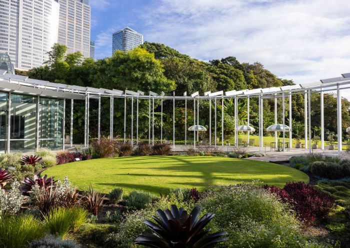 View of tables and garden, The Calyx, Sydney - Credit: The Calyx