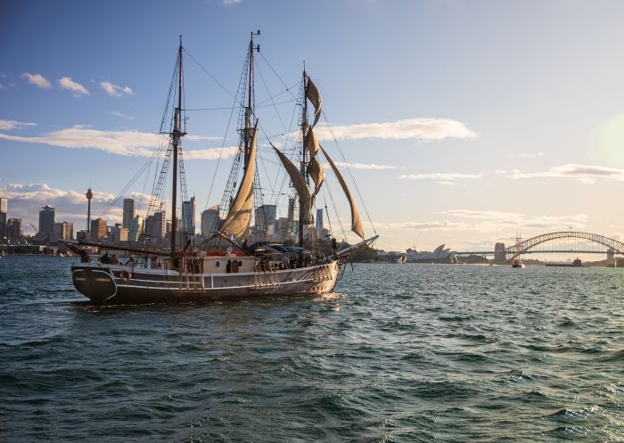 Tall Ship on harbour, Sydney Harbour Tall Ships, Sydney - Credit: Sydney Harbour Tall Ships