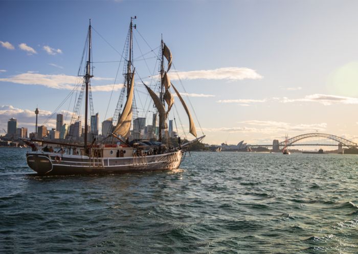 Tall Ship on harbour, Sydney Harbour Tall Ships, Sydney - Credit: Sydney Harbour Tall Ships
