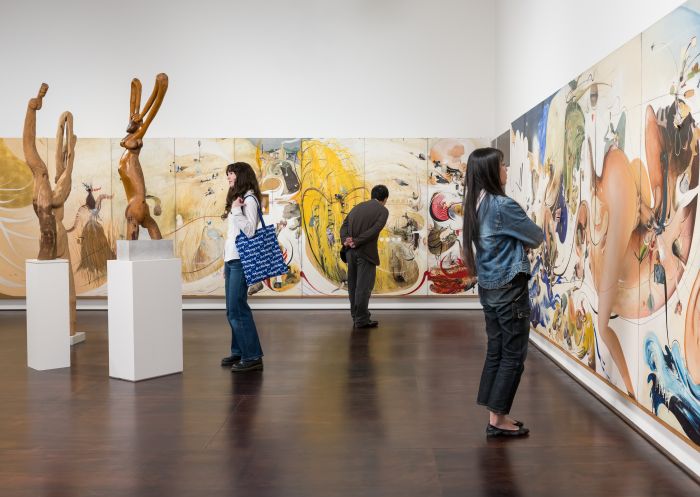 People looking at art in the studio, Brett Whiteley Studio, Surry Hills - Credit: Anna Kucera