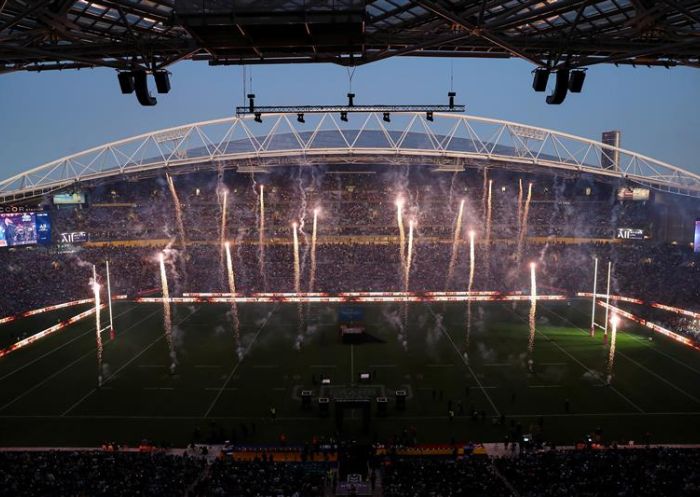 烟花表演，NRL总决赛，澳新银行体育场 - 图片来源：NRL