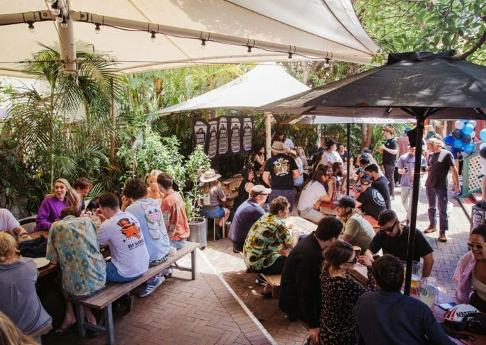 Beer garden with people enjoying, Courthouse Hotel, Newtown  - Credit:: Solotel Pty Ltd