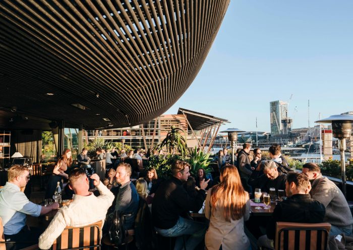 People on rooftop bar, Barangaroo House - Smoke, Barangaroo - Credit: Solotel Pty Ltd