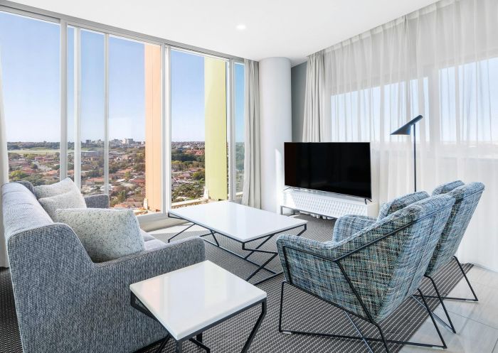 View from the lounge, Meriton Suites Zetland, Zetland - Credit: Meriton Suites