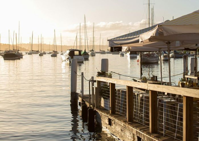 Morning light and view of water, Flying Bear Cafe, Kirribilli - Credit: Leigh Griffiths | Flying Bear Cafe Foys