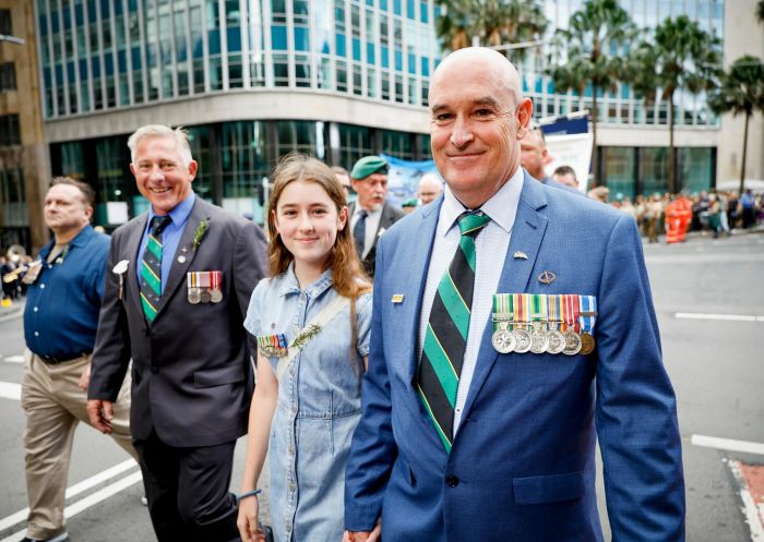 Man with service badges, ANZAC Day March, Sydney - Credit: Salty Dingo | RSL NSW