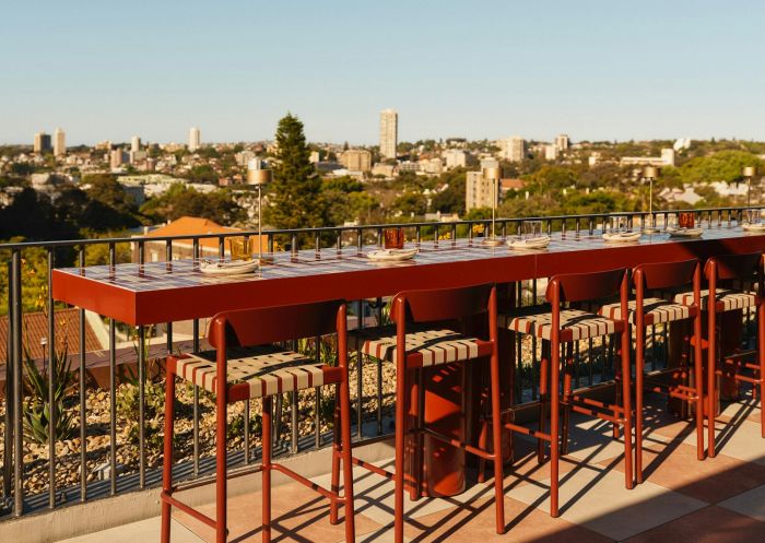 Outdoor high bar table,  Monica, Paddington - Credit: Monica