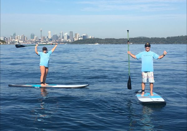 Stand Up Paddling with Watsons Bay Stand Up Paddling (WATSSUP) in Sydney harbour, Sydney City