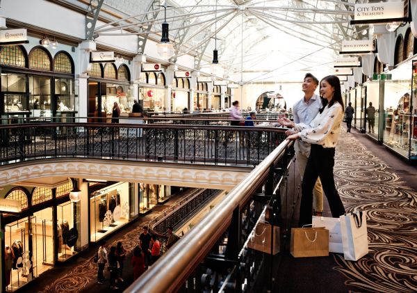 Shopping in the QVB