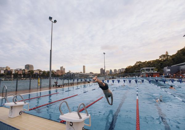 The outdoor harbourside Andrew (Boy) Charlton Pool in The Domain