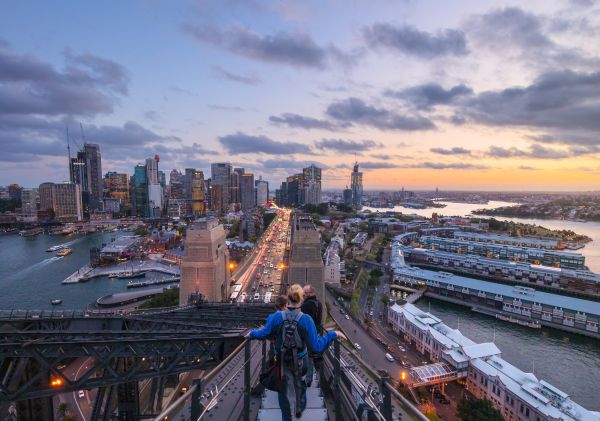 Climb the Sydney Harbour Bridge at twilight