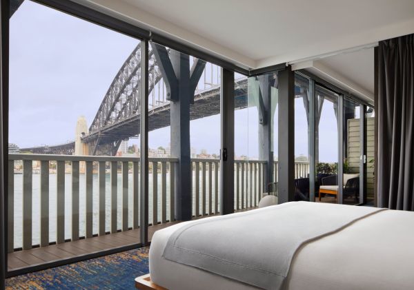 Admiral Suite Bedroom - Pier One Sydney Harbour. Image Credit: Dave Wheeler