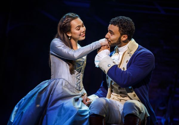 Austin Scott and Julia K. Harriman - HAMILTON National Tour- Photo Credit: Joan Marcus Austin Scott and Julia K. Harriman - HAMILTON National Tour